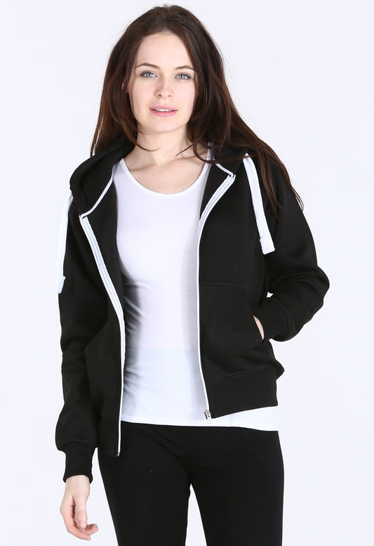 Black Zip Up Hoodie