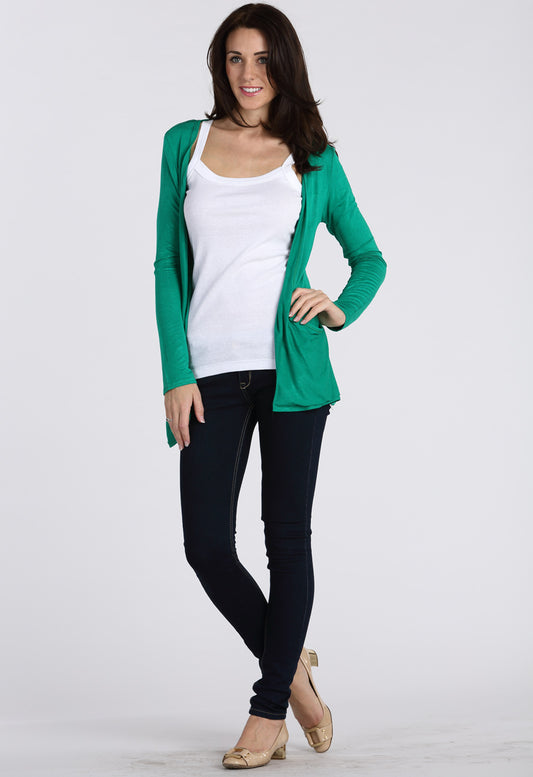 Jade Boyfriend Pocket Cardigan