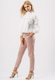 White Petite Balloon Sleeve Blouse White Petite Balloon Sleeve Blouse