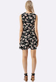Black Floral Lace Cut Out Mini Dress Black Floral Lace Cut Out Mini Dress