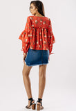 Floral Print Frill Detail Top Floral Print Frill Detail Top