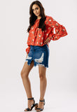 Floral Print Frill Detail Top Floral Print Frill Detail Top