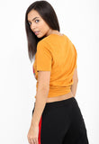 Mustard Rebellious Slogan Printed T Shirt Mustard Rebellious Slogan Printed T Shirt