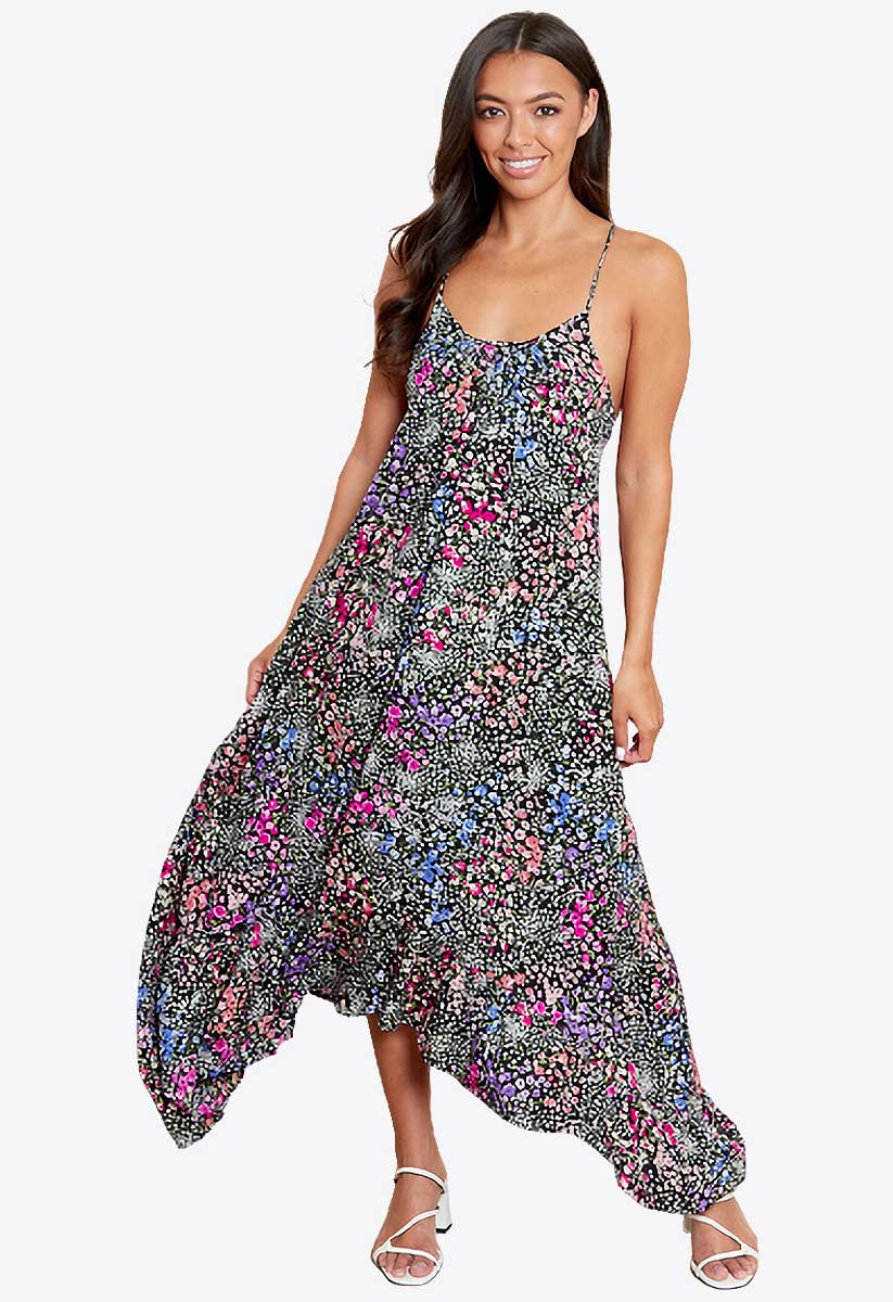 Black Dipped Side Strappy Trapeze Maxi Dress Missrebel Black Dipped Side Strappy Trapeze Maxi Dress Missrebel