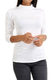 White Jersey High Neck Top White Jersey High Neck Top