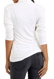 White Jersey High Neck Top White Jersey High Neck Top