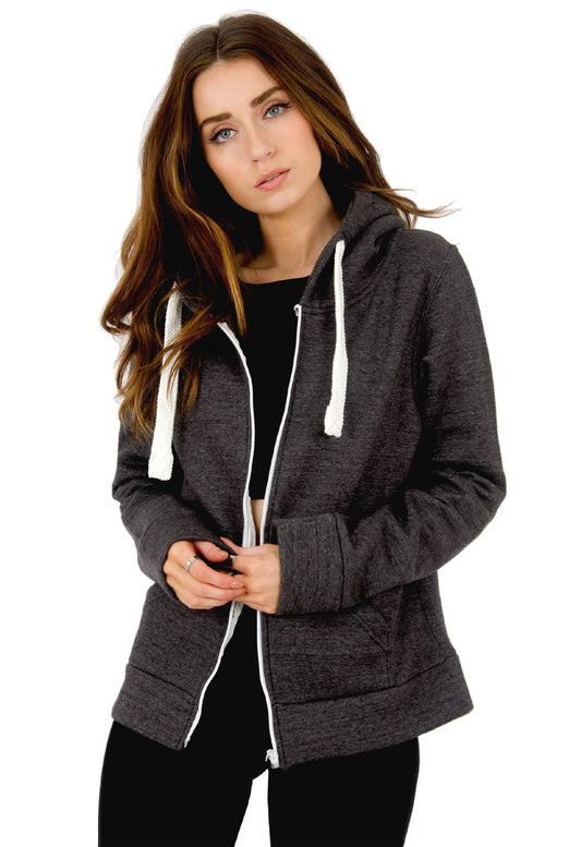 Charcoal Grey Zip Up Hoodie