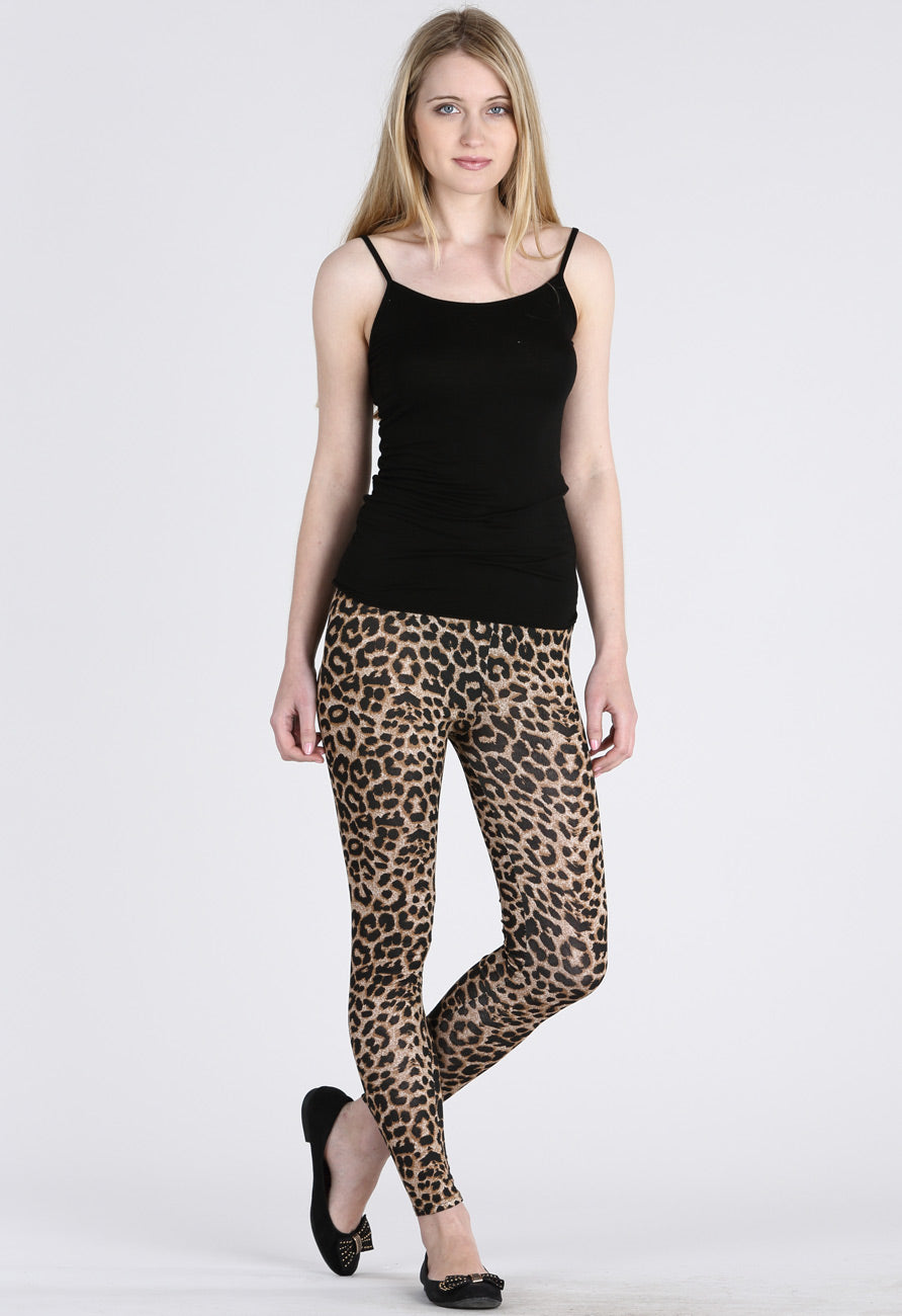 Leopard Print Full Length Leggings