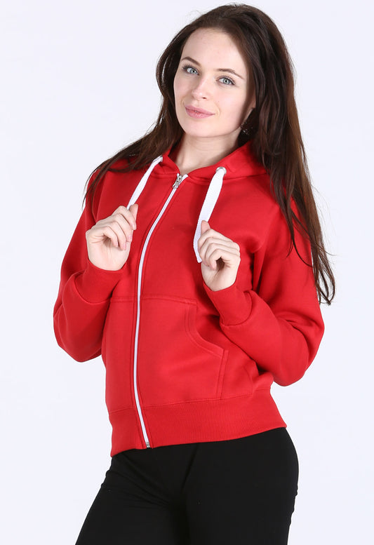 Red Zip Up Hoodie