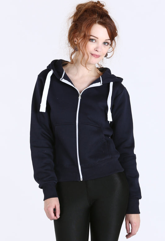 Navy Zip Up Hoodie