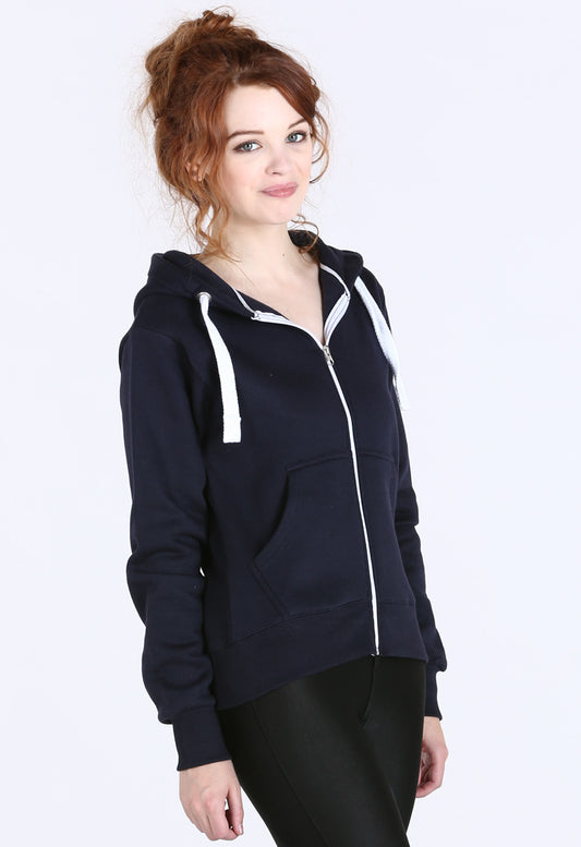 Navy Zip Up Hoodie