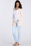 Nude Boyfriend Pocket Cardigan