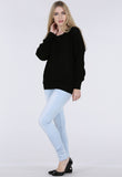 Black Long Sleeve Knitted Jumper