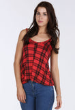 Red Tartan Vest Top