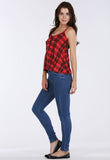 Red Tartan Vest Top