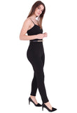 Black Cami Softtouch Gold Buckle Jumpsuit