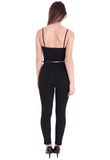 Black Cami Softtouch Gold Buckle Jumpsuit