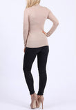 Mocha Jersey High Neck Top