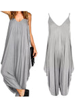 Grey Strappy Harem Jumpsuit