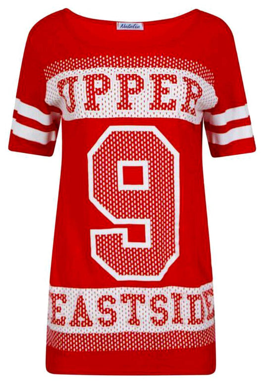 Red Upper 9 Eastside Oversize Tee