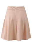 Nude Mini Flared Ponte Skater Skirt