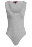 Grey Sleeveless Bodysuit