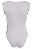 Grey Sleeveless Bodysuit