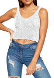 Rib Knit Cropped Vest Top