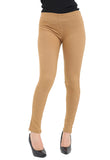 Camel Stretchy Denim Jeggings