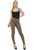 Khaki Stretchy Denim Jeggings