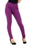 Purple Stretchy Denim Jeggings