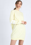 Yellow Pastel Sports Stripe Jumper Dress