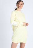 Yellow Pastel Sports Stripe Jumper Dress