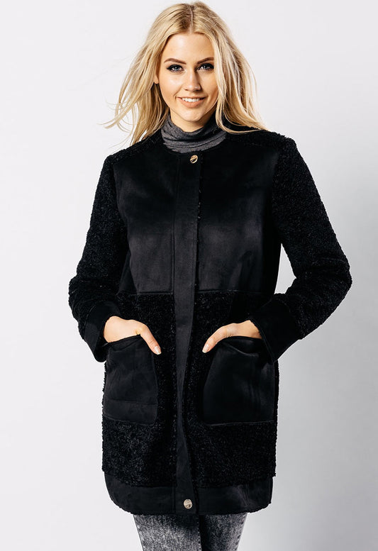 Black Borg Block Coat