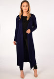 Navy Lightweight Long Sleeve Duster Cardigan Jacket