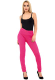 Cerise Stretchy Denim Jeggings