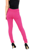 Cerise Stretchy Denim Jeggings