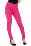 Cerise Stretchy Denim Jeggings