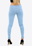 Summer Blue Stretchy Denim Jeggings