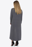 Charcoal Lightweight Long Sleeve Duster Jacket