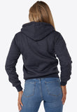 Navy Padded Zip Hoodie